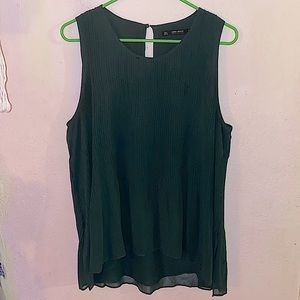 Zara pleated sleeveless blouse